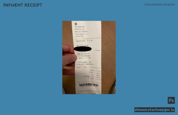 Beispielvorschau für die Zahlungsprüfung im Apple Store